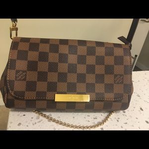 Authentic Louis Vuitton Damier Ebene Favorite PM